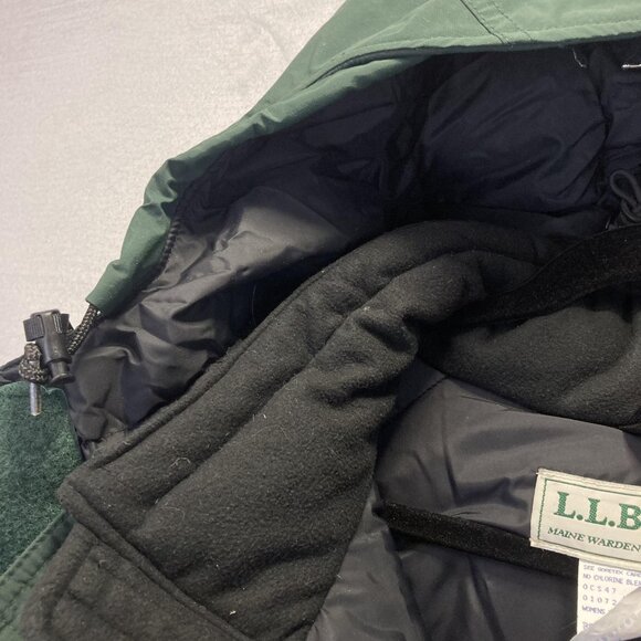 Vintage L.L.Bean Maine Warden's Parka Down Jacket Womens XL Warm Gore-Tex Coat - Picture 13 of 16